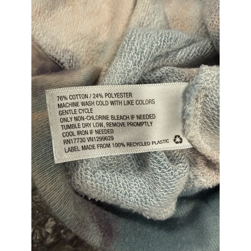 Wild Fable Womens Multicolor Tie Dye Long Sleeve Crew Neck Pullover Sweatshirt M - Picture 6 of 8